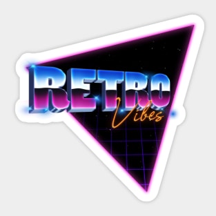 RETRO Vibes - 80's & Neon Sticker